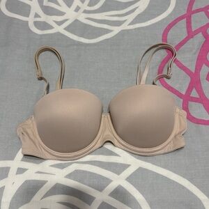 Victoria’s Secret PINK Nude Wear Everywhere Multi-Way Push-Up Bra